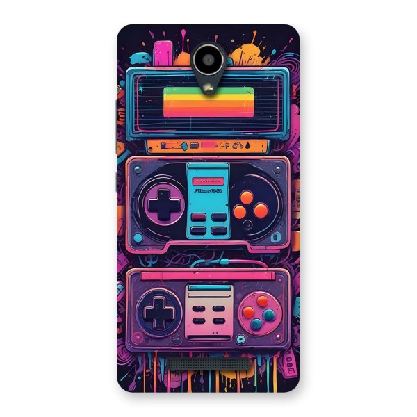 Comic Gaming Console Back Case for Redmi Note 2