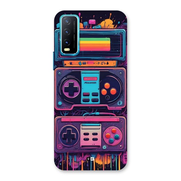 Comic Gaming Console Back Case for Vivo Y12s