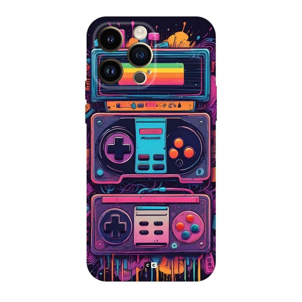 Comic Gaming Console Back Case for iPhone 14 Pro Max