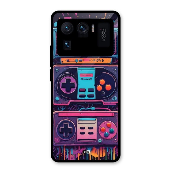 Comic Gaming Console Glass Back Case for Mi 11 Ultra