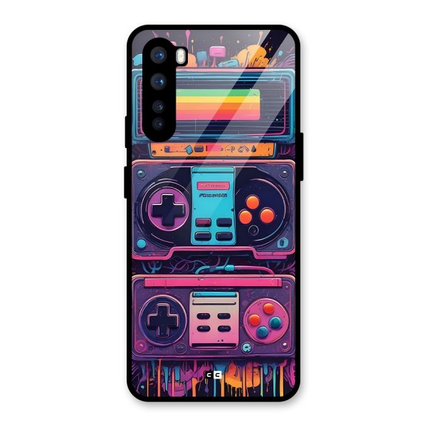 Comic Gaming Console Glass Back Case for OnePlus Nord