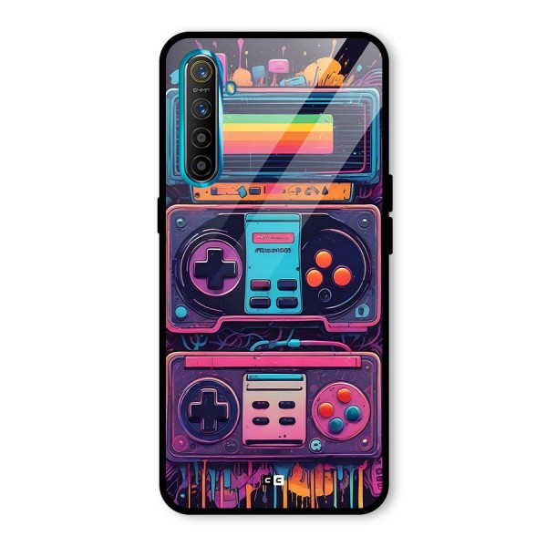 Comic Gaming Console Glass Back Case for Realme X2