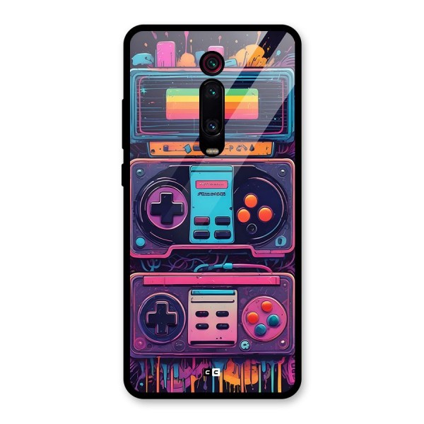 Comic Gaming Console Glass Back Case for Redmi K20