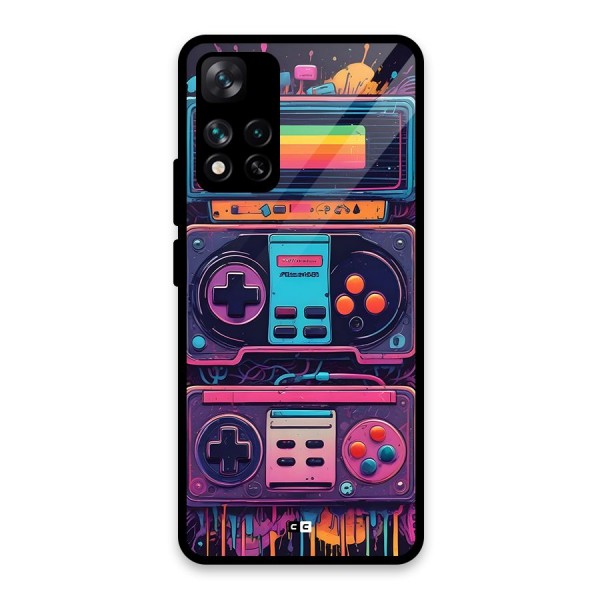 Comic Gaming Console Glass Back Case for Xiaomi 11i 5G