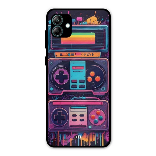 Comic Gaming Console Metal Back Case for Galaxy A04