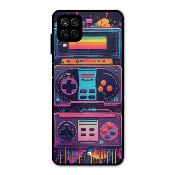 Comic Gaming Console Metal Back Case for Galaxy A12