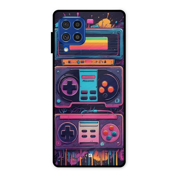 Comic Gaming Console Metal Back Case for Galaxy F62