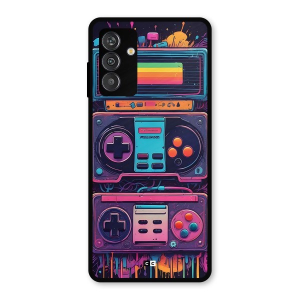 Comic Gaming Console Metal Back Case for Galaxy M13