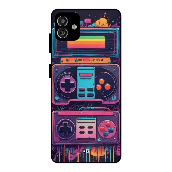 Comic Gaming Console Metal Back Case for Galaxy M13 5G