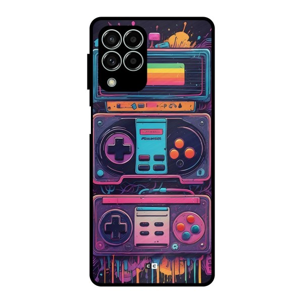 Comic Gaming Console Metal Back Case for Galaxy M33