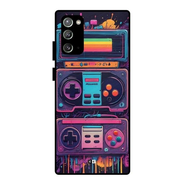 Comic Gaming Console Metal Back Case for Galaxy Note 20