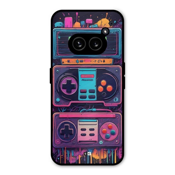 Comic Gaming Console Metal Back Case for Nothing Phone 2a