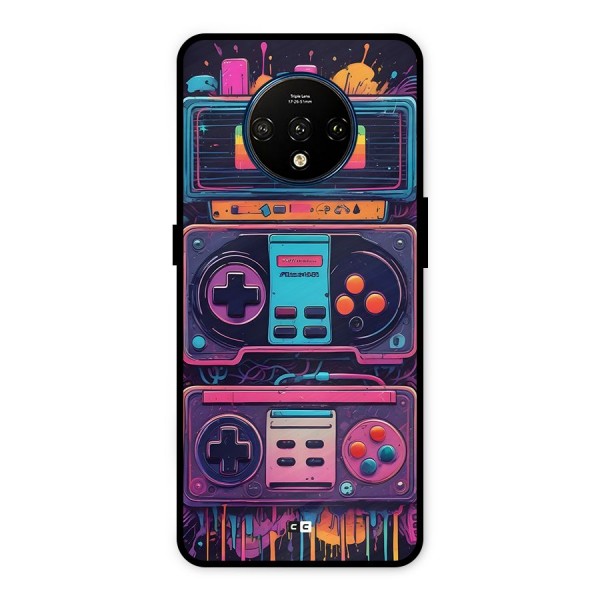 Comic Gaming Console Metal Back Case for OnePlus 7T