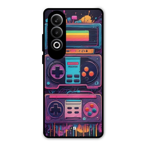 Comic Gaming Console Metal Back Case for OnePlus Nord CE4