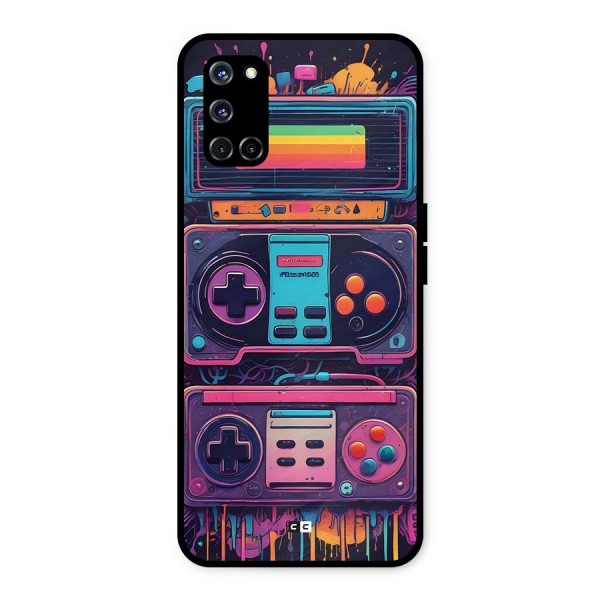 Comic Gaming Console Metal Back Case for Oppo A52