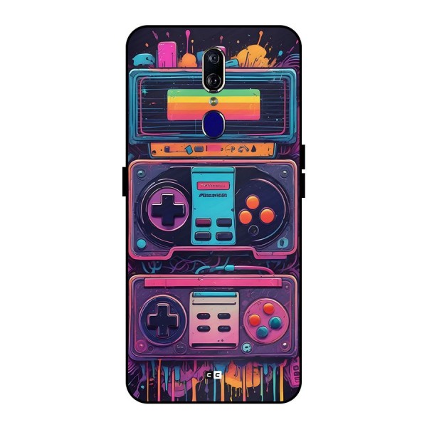 Comic Gaming Console Metal Back Case for Oppo F11