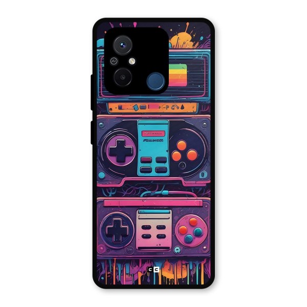 Comic Gaming Console Metal Back Case for Poco C55