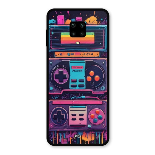 Comic Gaming Console Metal Back Case for Poco M2 Pro