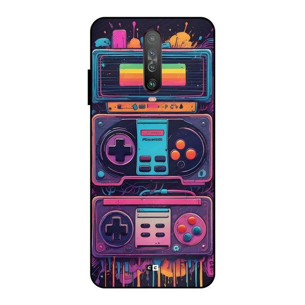 Comic Gaming Console Metal Back Case for Poco X2