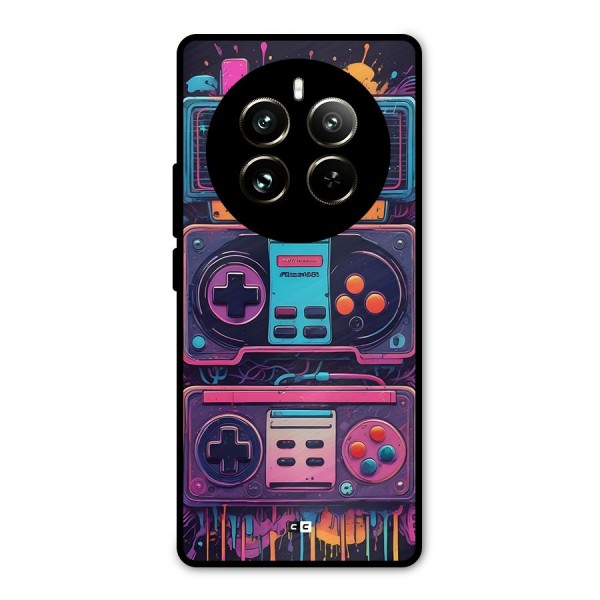 Comic Gaming Console Metal Back Case for Realme 12 Pro