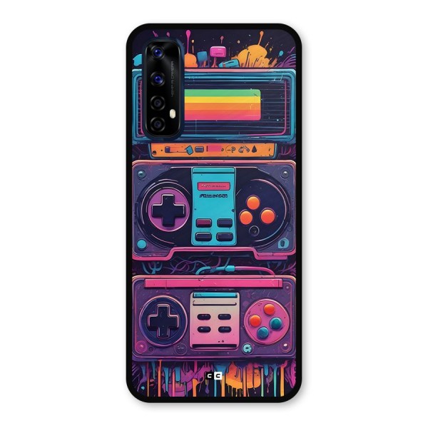 Comic Gaming Console Metal Back Case for Realme 7