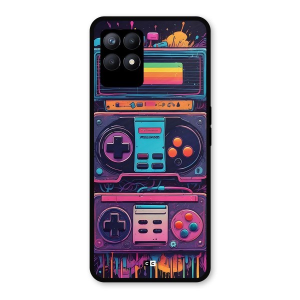 Comic Gaming Console Metal Back Case for Realme 8i