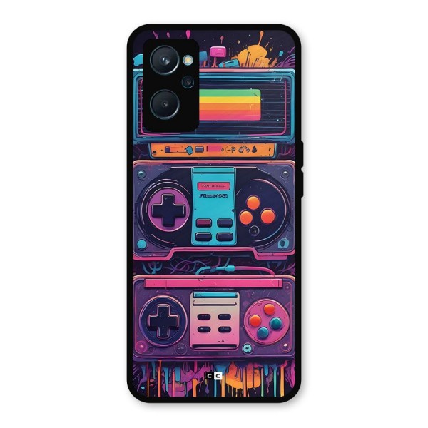 Comic Gaming Console Metal Back Case for Realme 9i