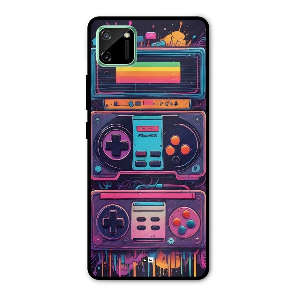 Comic Gaming Console Metal Back Case for Realme C11