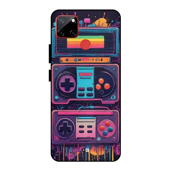 Comic Gaming Console Metal Back Case for Realme C12