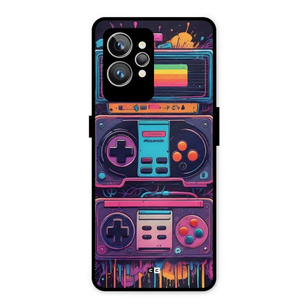 Comic Gaming Console Metal Back Case for Realme GT2 Pro