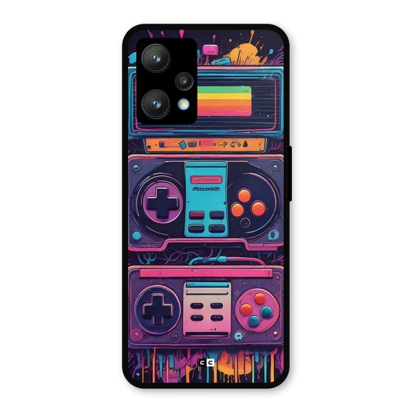 Comic Gaming Console Metal Back Case for Realme Narzo 50 Pro