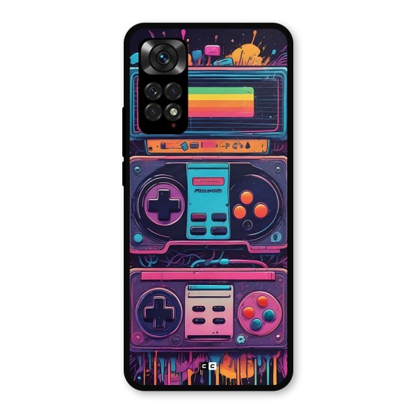 Comic Gaming Console Metal Back Case for Redmi Note 11