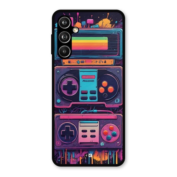 Comic Gaming Console Metal Back Case for Samsung Galaxy M54