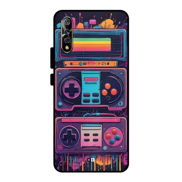 Comic Gaming Console Metal Back Case for Vivo S1