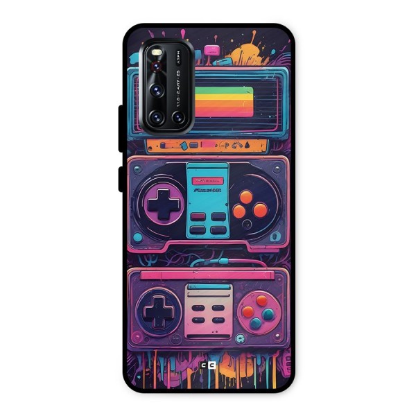 Comic Gaming Console Metal Back Case for Vivo V19