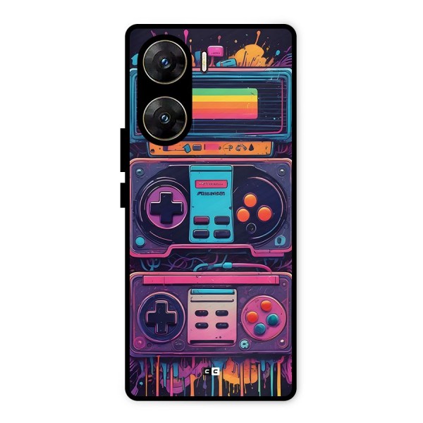 Comic Gaming Console Metal Back Case for Vivo V29e