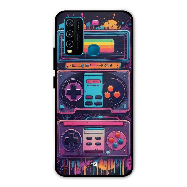 Comic Gaming Console Metal Back Case for Vivo Y30