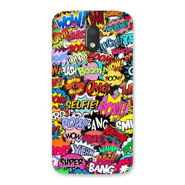 Comic Ringtone Back Case for Moto E3 Power