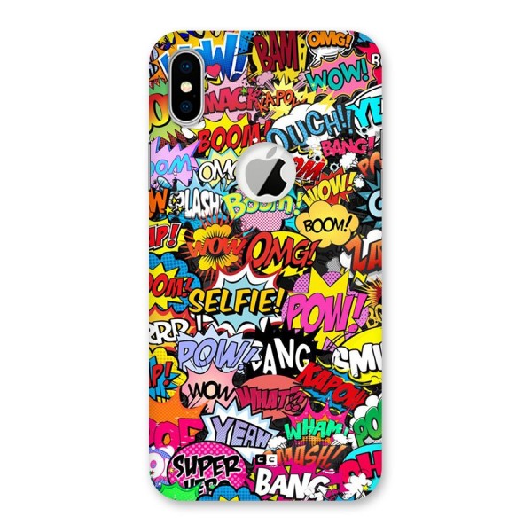 Comic Ringtone Back Case for iPhone XS Logo Cut