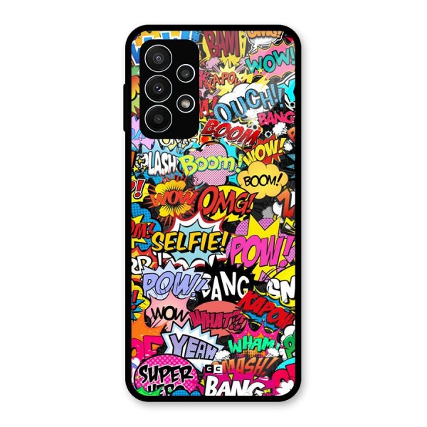 Comic Ringtone Glass Back Case for Galaxy A23