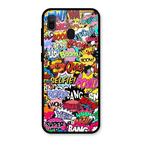 Comic Ringtone Glass Back Case for Galaxy A30