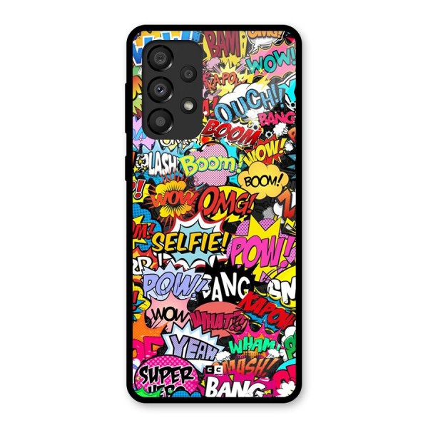 Comic Ringtone Glass Back Case for Galaxy A33 5G