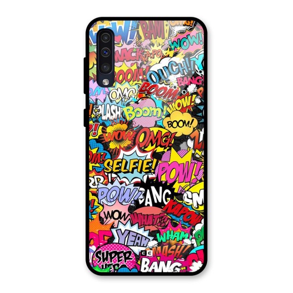 Comic Ringtone Glass Back Case for Galaxy A50