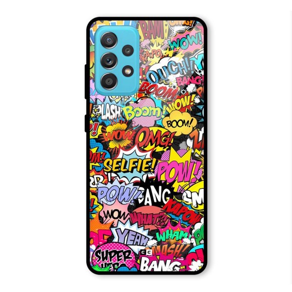 Comic Ringtone Glass Back Case for Galaxy A52s 5G