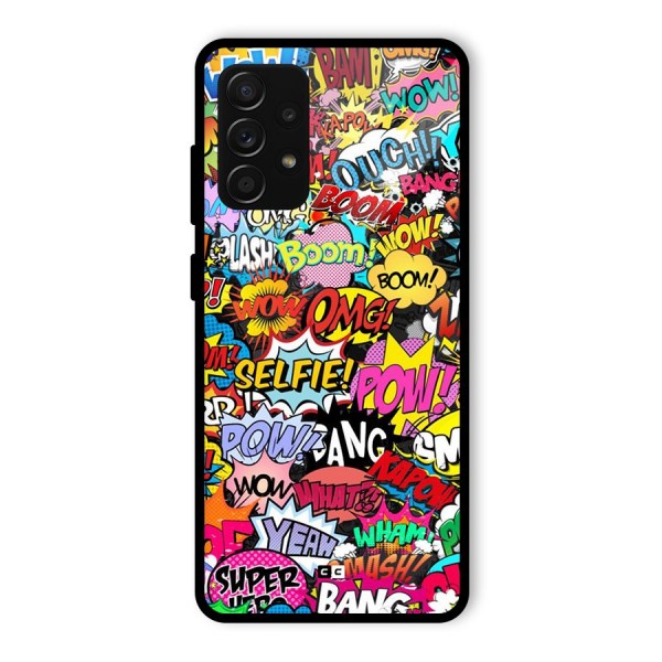 Comic Ringtone Glass Back Case for Galaxy A53 5G