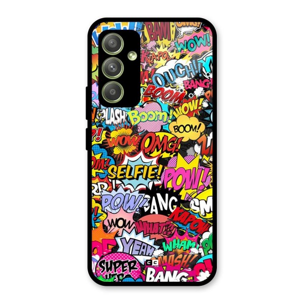 Comic Ringtone Glass Back Case for Galaxy A54