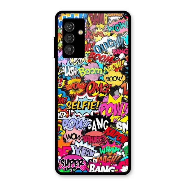 Comic Ringtone Glass Back Case for Galaxy M13