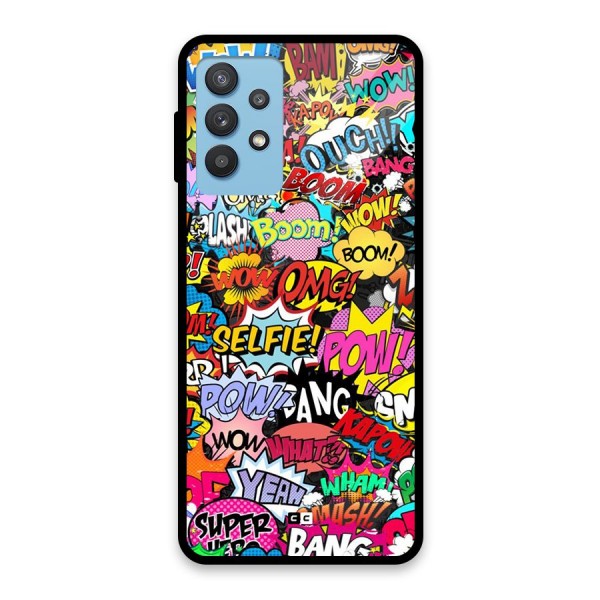 Comic Ringtone Glass Back Case for Galaxy M32 5G