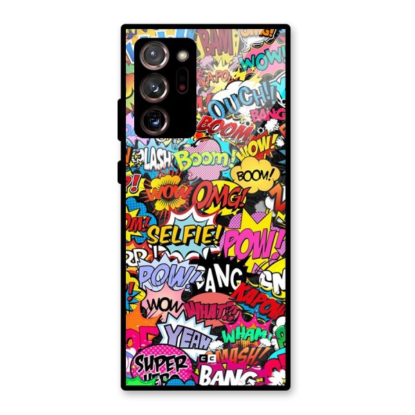 Comic Ringtone Glass Back Case for Galaxy Note 20 Ultra