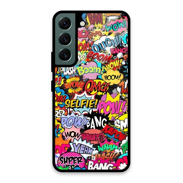 Comic Ringtone Glass Back Case for Galaxy S22 5G